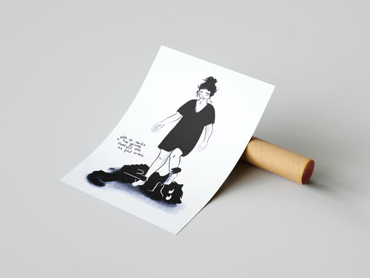 Risographie "solitude"
