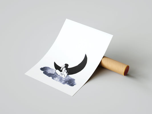 Risographie « Moon »