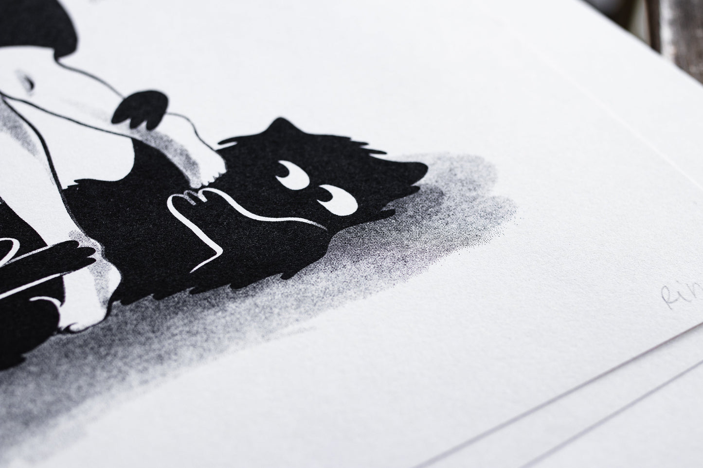 Risographie "solitude"