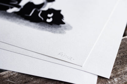 Risographie "solitude"
