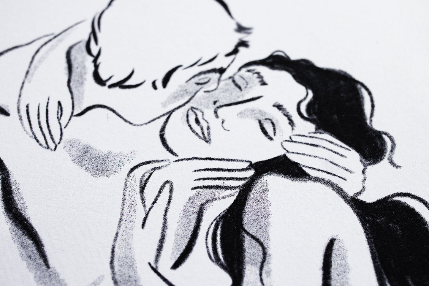 Risographie « The kiss »