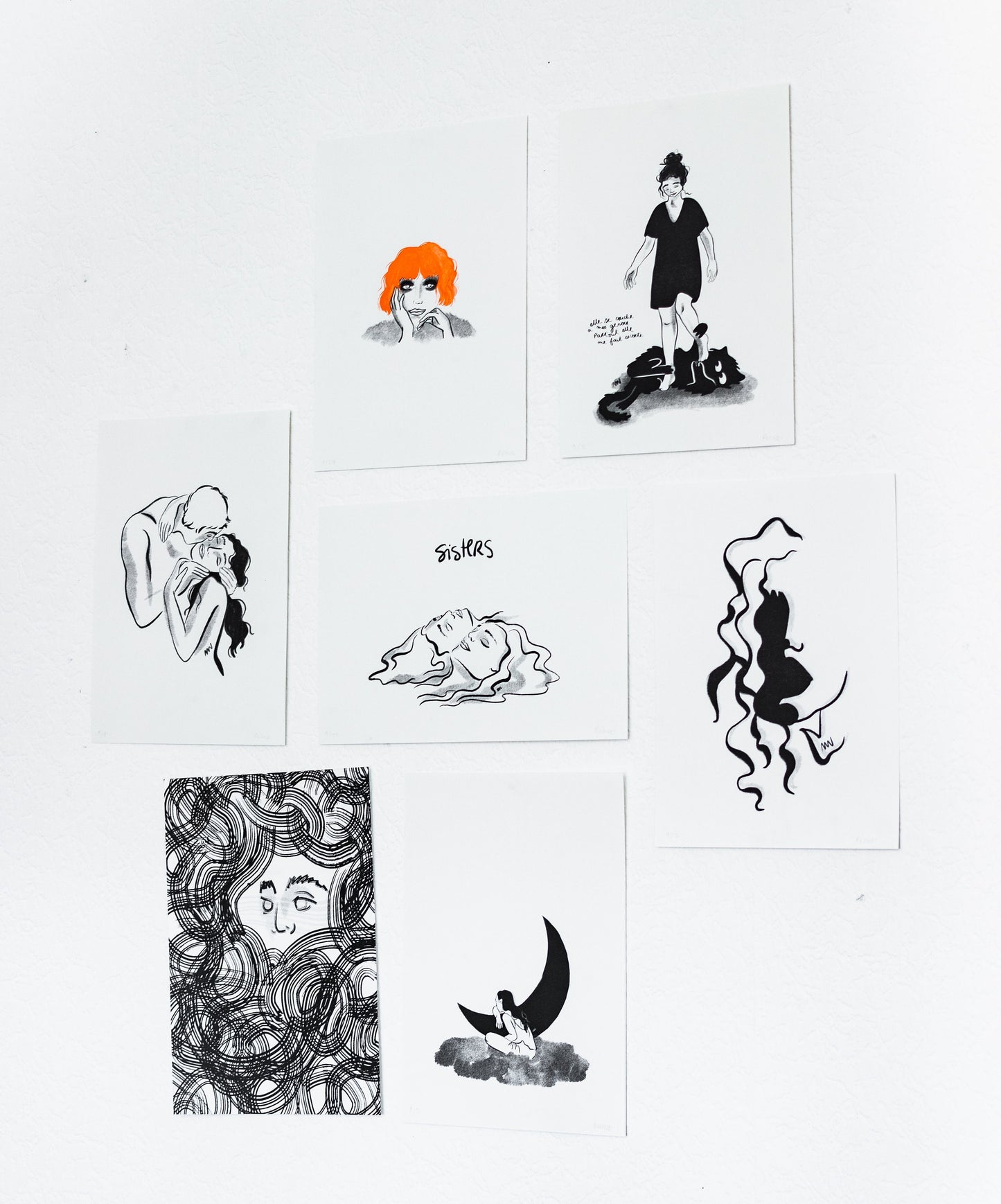 Risographie « The kiss »